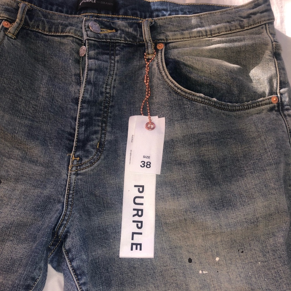 Purple jeans